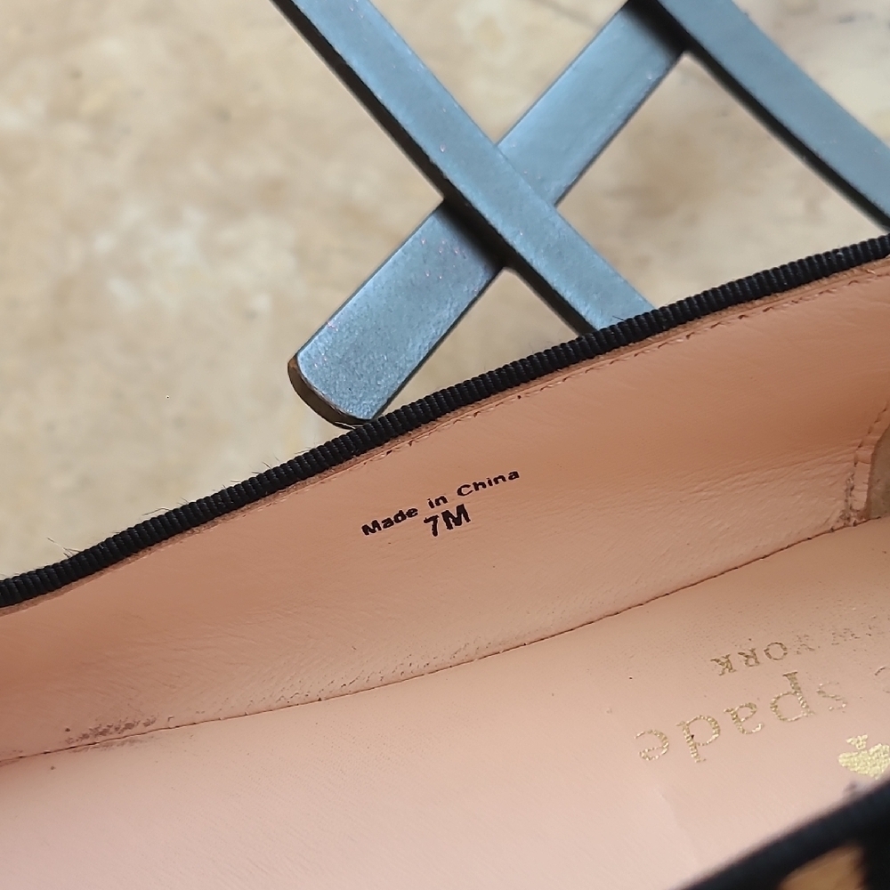 Kate Spade Animal Print Loafers with Gold Accents - Picture 10 of 10